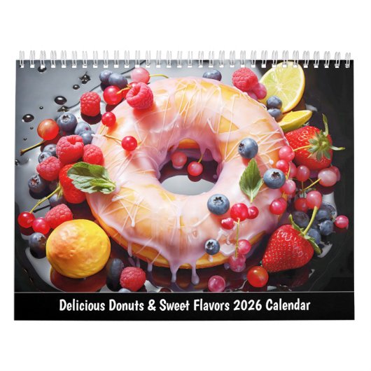 Calendrier Delicious Donuts & Sweet Flavors 2026 Calendar (Protection)