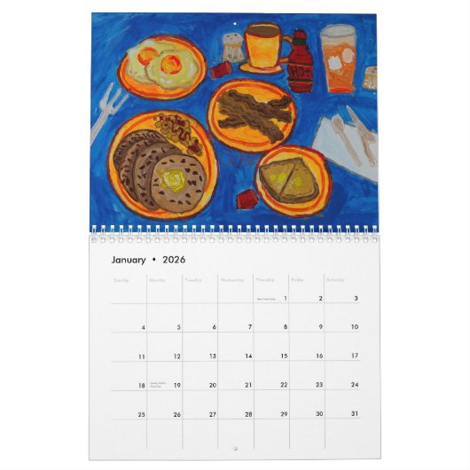 Calendrier des aliments favoris (Jan 2026)
