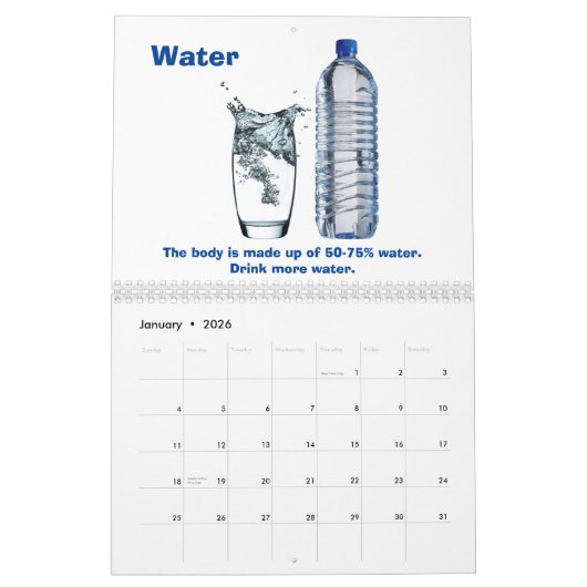 Calendrier des aliments sains (Jan 2026)