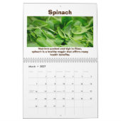 Calendrier des aliments sains (Mar 2027)