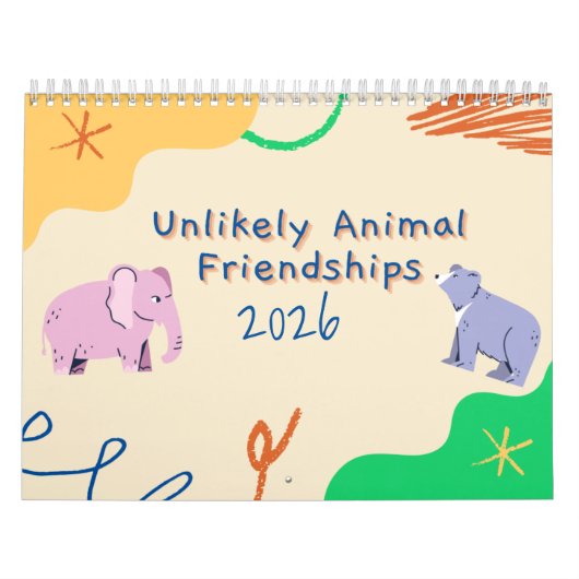Calendrier des amitiés improbables entre animaux 2 (Protection)