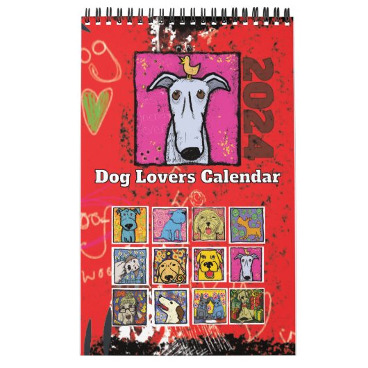 Calendrier des Amoureux de les chiens 2024 (Protection)