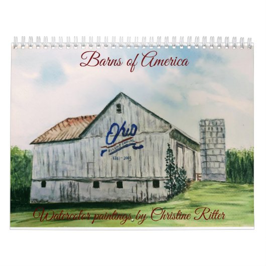 Calendrier des anciennes granges aquarelle (Protection)