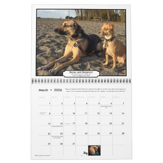 Calendrier des anciens élèves du RCR 2020 (Mar 2026)