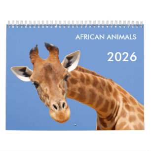 Calendrier des animaux africains