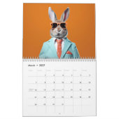 Calendrier des animaux amusants 2024 (Mar 2027)