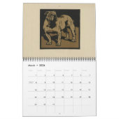 Calendrier des animaux carrés - Dessins de Barnyar (Mar 2026)