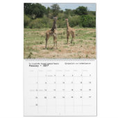 Calendrier des animaux d'Afrique de l'Est (deux pa (Feb 2027)