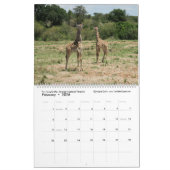 Calendrier des animaux d'Afrique de l'Est (deux pa (Feb 2026)