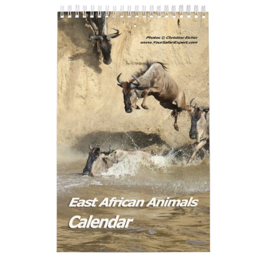 Calendrier des animaux d'Afrique de l'Est (une pag (Protection)