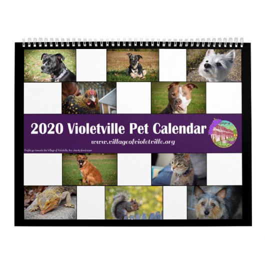 Calendrier des animaux de compagnie de Violetville (Protection)