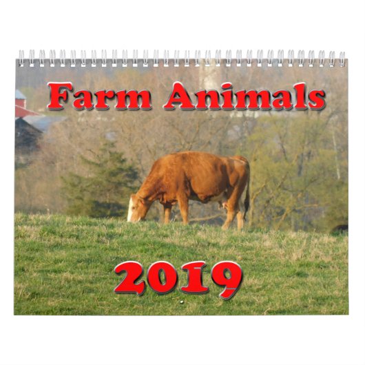 Calendrier des animaux de ferme 2019 (Protection)