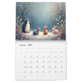 Calendrier des Animaux d'Hiver (Jan 2027)