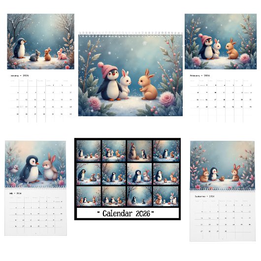 Calendrier des Animaux d'Hiver