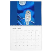 Calendrier des animaux et de l'art naturel (Jan 2026)