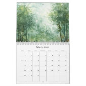 Calendrier des aquarelles de la forêt 2025 : Une a (Mar 2026)