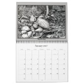 Calendrier des arbres esquissés (Jan 2027)