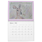 Calendrier des arts Fleurs Oiseaux et paysages (Feb 2026)