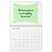 Calendrier des avirmations positives (Mar 2027)