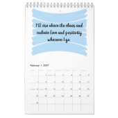 Calendrier des avirmations positives (Feb 2027)