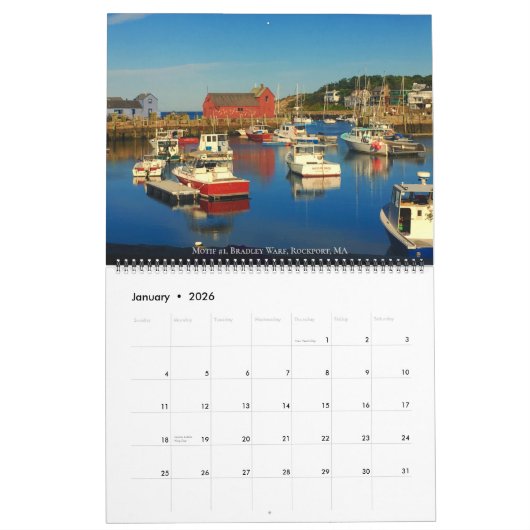 Calendrier des bateaux (Jan 2026)
