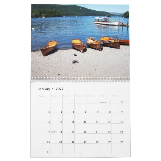 Calendrier des bateaux (Jan 2027)