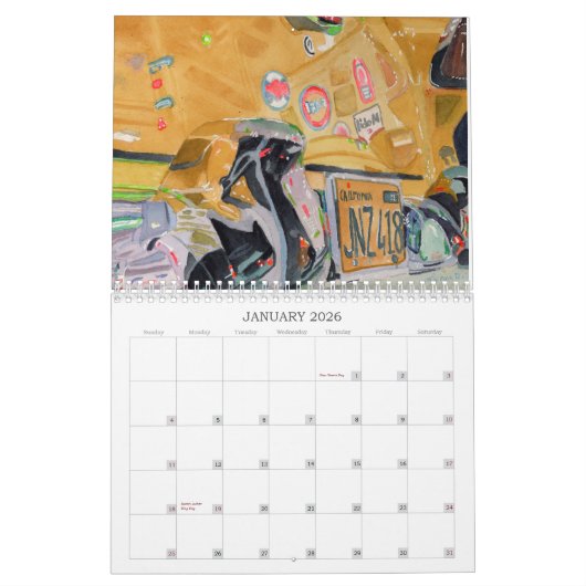 Calendrier des beaux-arts 2024 (Jan 2026)