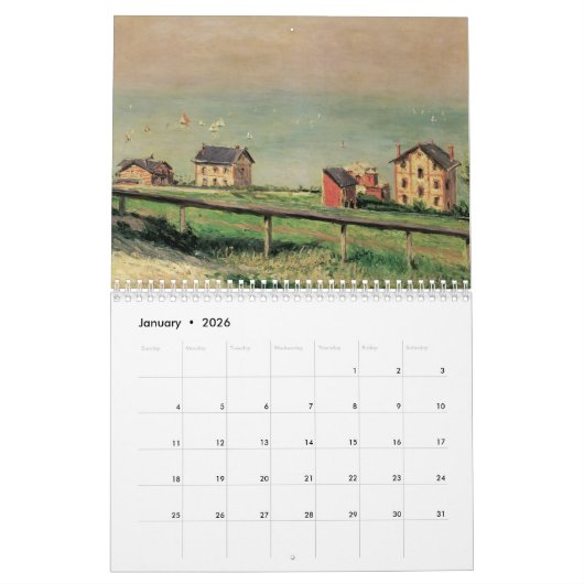 Calendrier des beaux-arts Paysages et paysage mari (Jan 2026)