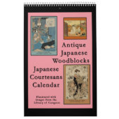 Calendrier des bois de graveur japonais antiques (Protection)