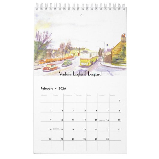 Calendrier des bus 2020 (Feb 2026)