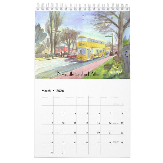 Calendrier des bus 2020 (Mar 2026)