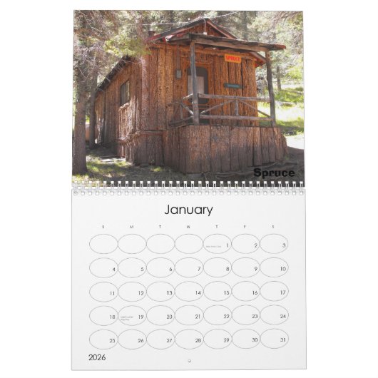 Calendrier des Cabines d'Aspen Park (Jan 2026)