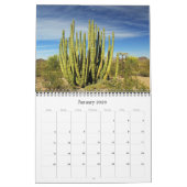 Calendrier des cactus de l'Arizona (Jan 2026)