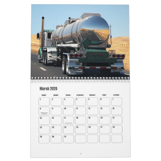 Calendrier des camions (Mar 2026)