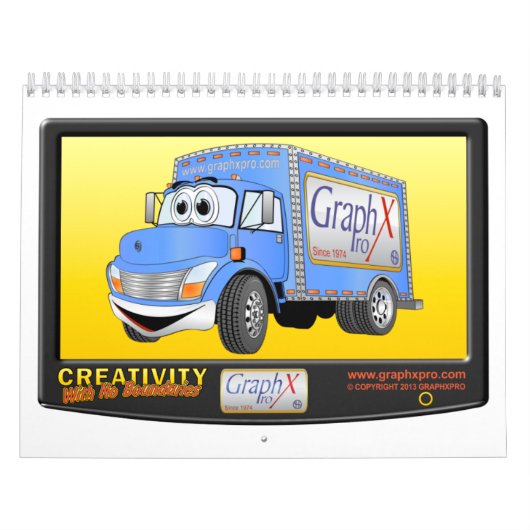 Calendrier des camions caricatures (Protection)