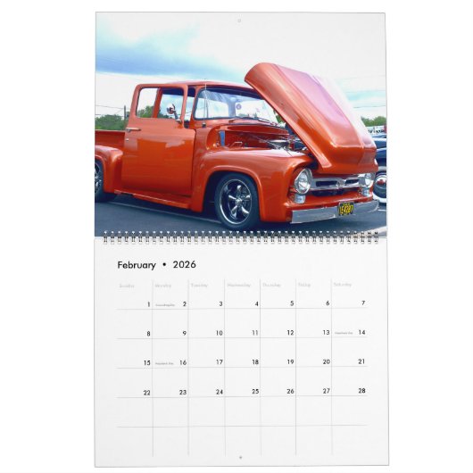 Calendrier des camions classiques (Feb 2026)