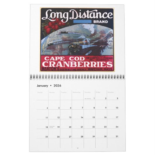 Calendrier des canneberges 2011 (Jan 2026)