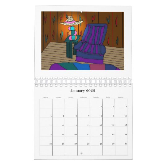 Calendrier des chaises confortables (Jan 2026)