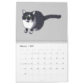 Calendrier des chats artistiques (Feb 2027)