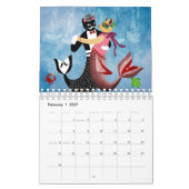 Calendrier des chats de petite fille (Feb 2027)