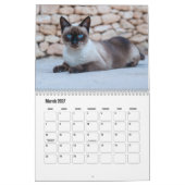 Calendrier des chats de Siamese (Mar 2027)