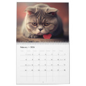 Calendrier des chats déprimés 2024 (Feb 2026)