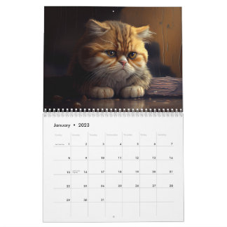Calendrier des chats déprimés 2024