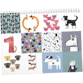 Calendrier des chats et chiens originaux de Nic Sq