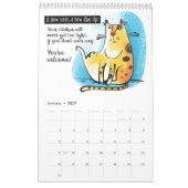Calendrier des chats illustrés amusants (Jan 2027)
