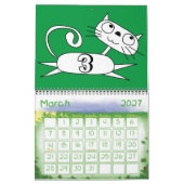 Calendrier des chats maigres (Mar 2027)
