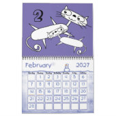 Calendrier des chats maigres (Feb 2027)