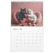Calendrier des chats pour 2025 (Feb 2027)