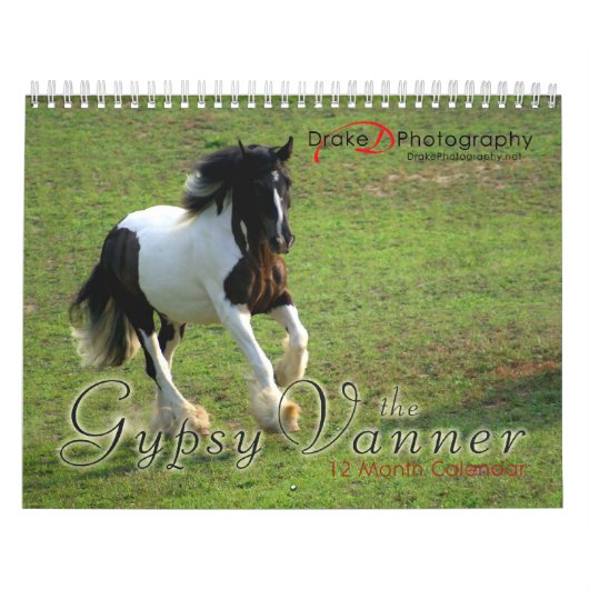 Calendrier des Chevaux de Vanner tziganes (Protection)