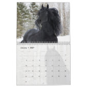 Calendrier des chevaux friésiens (Jan 2027)
